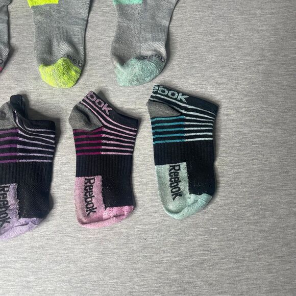 Reebok Women’s Athletic Performance Mismatched 7 Ankle Socks - Picture 3 of 7